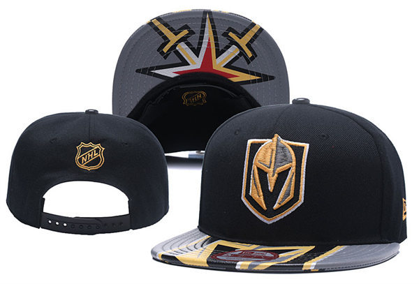 Vegas Golden Knights Black Gray embroidered Snapback Caps YD230518 (2)