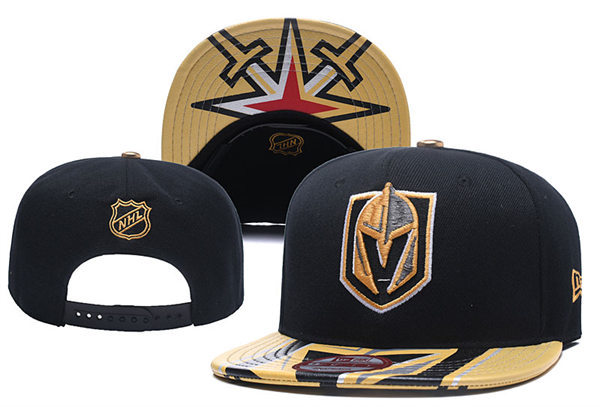 Vegas Golden Knights embroidered Black Gold  Snapback Caps YD230518 (7)