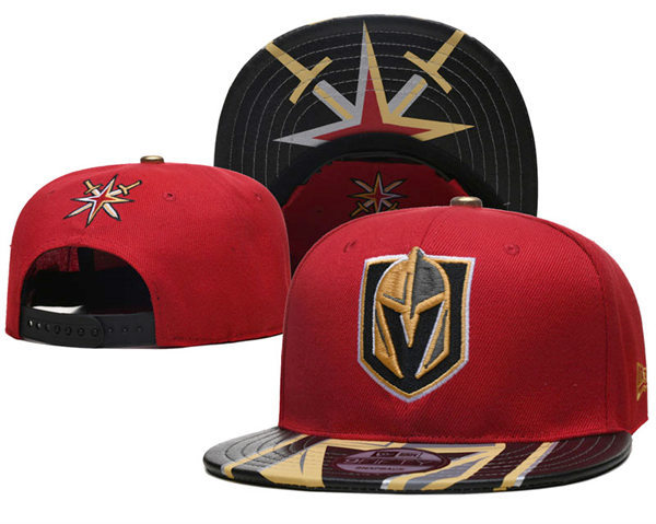 Vegas Golden Knights embroidered Red Snapback Caps YD230518 (4)