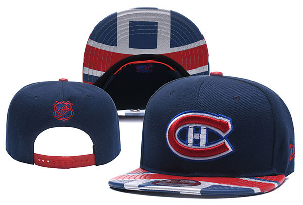 Montreal Canadiens embroidered Navy Snapback Caps YD2305191 (2)