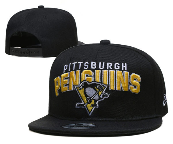Pittsburgh Penguins embroidered Black Snapback Caps YD2305191 (2)