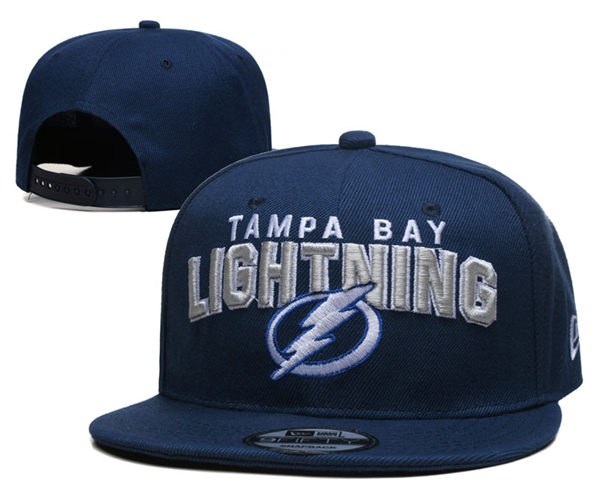 Tampa Bay Lightning embroidered Navy Snapback Caps YD2305191 (1)