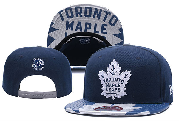 Toronto Maple Leafs Navy White embroidered Snapback Caps YD2305191 (1)