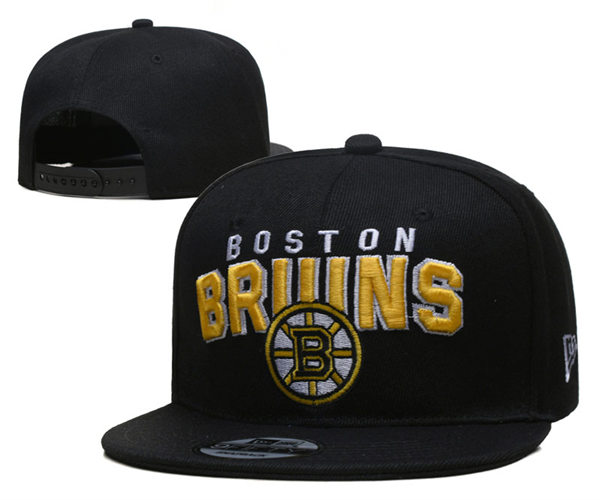 Boston Bruins embroidered Black Snapback Caps YD2305191 (2)