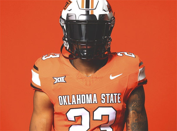 Men's Youth Oklahoma State Cowboys Custom Nike 2023 New  Orange Football Uniform Jersey