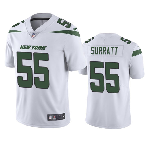 Men's New York Jets #55 Chazz Surratt Nike White Vapor Limited Jersey
