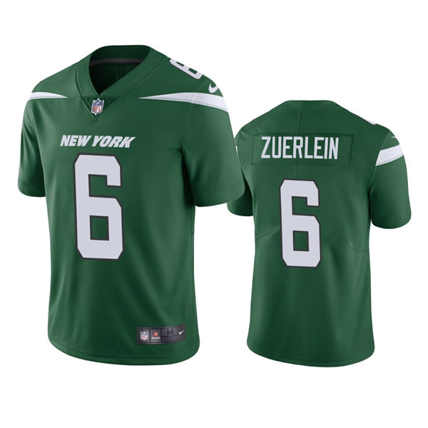 Men's New York Jets #6 Greg Zuerlein Nike Gotham Green Vapor Limited Jersey