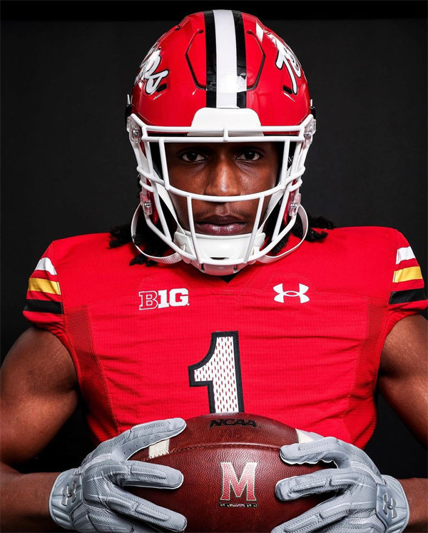 Mens Youth Maryland Terrapins Custom Red 2023 BRINGS BACK THE SCRIPT UNIFORM College Football Jersey