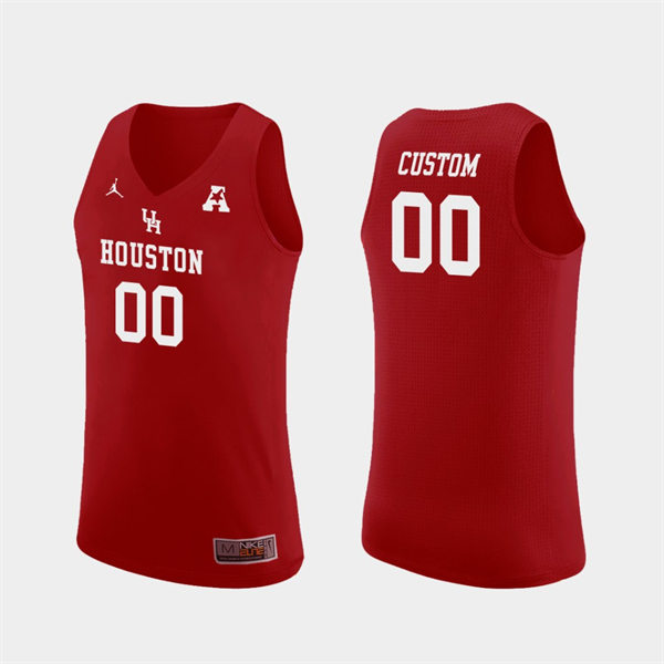 Mens Youth Houston Cougars Custom Red Basketball Classic Limited Jersey