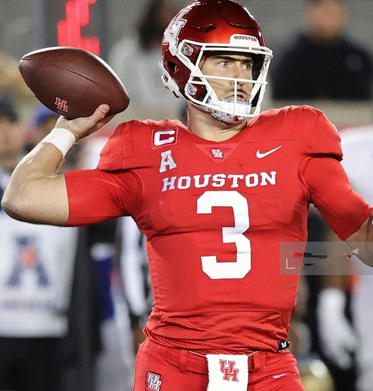 Mens Youth Houston Cougars Custom 2022 Red Houston Football Game Jersey