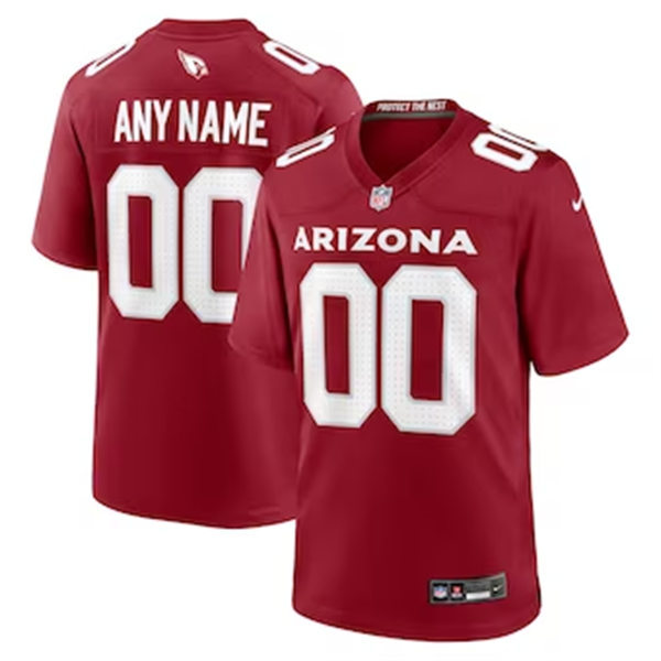 Mens Arizona Cardinals Custom Nike 2023 Home Cardinal Vapor Limited Jersey