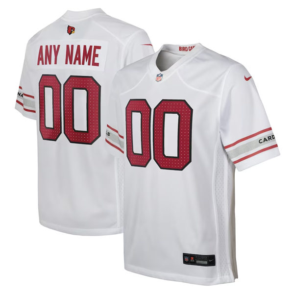 Youth Arizona Cardinals Custom Nike 2023 Road White Limited Jersey