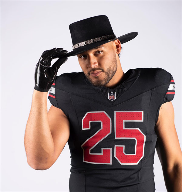 Mens Arizona Cardinals #25 Zaven Collins Nike 2023 Alternate Black Vapor Player Jersey