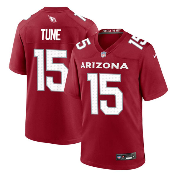 Mens Arizona Cardinals #15 Clayton Tune Nike 2023 Cardinal Vapor Limited Player Jersey