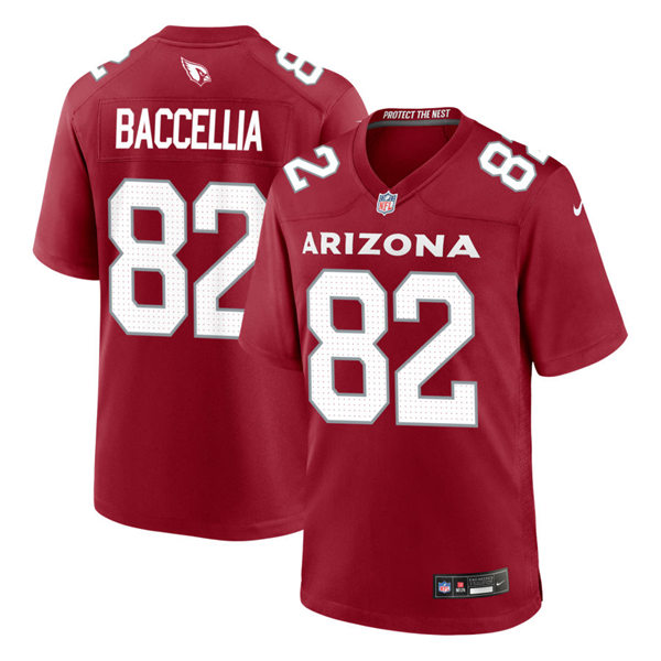 Mens Arizona Cardinals #82 Andre Baccellia Nike 2023 Cardinal Vapor Limited Player Jersey