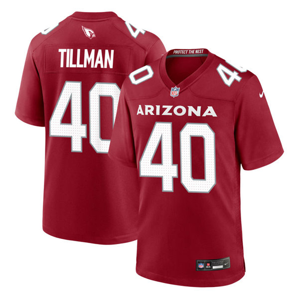 Mens Arizona Cardinals Retired Player #40 Pat Tillman Nike 2023 Cardinal Vapor Limited Player Jersey