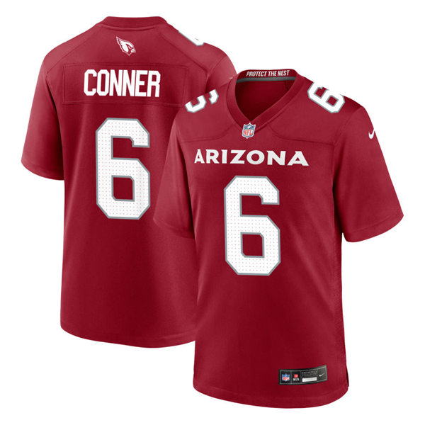 Mens Arizona Cardinals #6 James Conner Nike 2023 Cardinal Vapor Limited Player Jersey