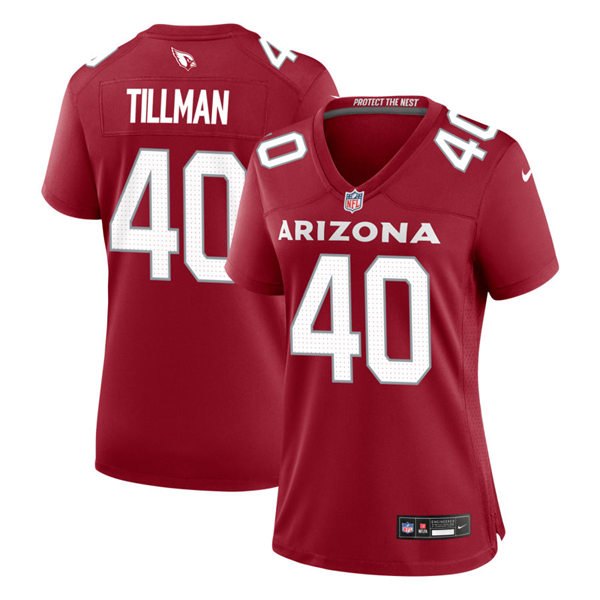 Womens Arizona Cardinals Retired Player #40 Pat Tillman Nike 2023 Home Cardinal Limited Jersey