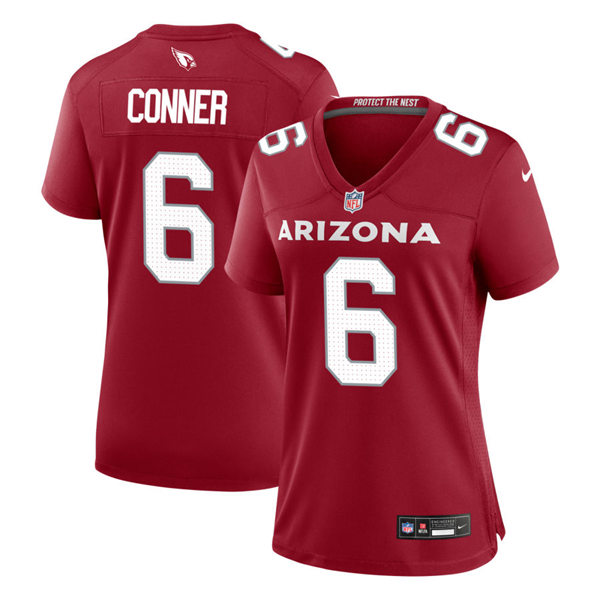 Womens Arizona Cardinals #6 James Conner  Nike 2023 Home Cardinal Limited Jersey