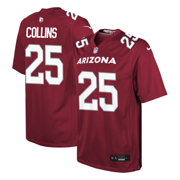 Youth Arizona Cardinals #25 Zaven Collins Nike 2023 Home Cardinal Limited Jersey
