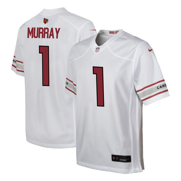 Youth Arizona Cardinals #1 Kyler Murray Nike 2023 Road White Limited Jersey