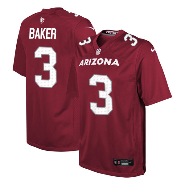 Youth Arizona Cardinals #3 Budda Baker Nike 2023 Home Cardinal Limited Jersey