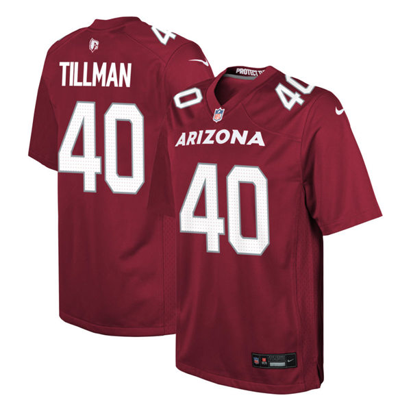 Youth Arizona Cardinals Retired Player #40 Pat Tillman Nike 2023 Home Cardinal Limited Jersey