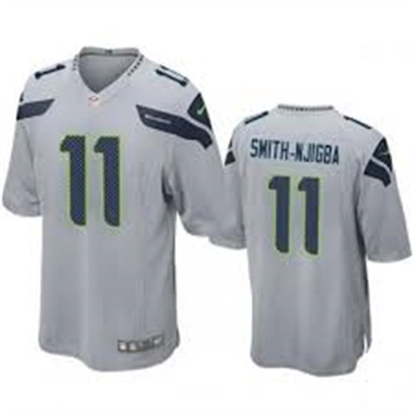 Men's Seattle Seahawks #11 Jaxon Smith-Njigba Nike Gray Alternate Vapor Limited Jersey