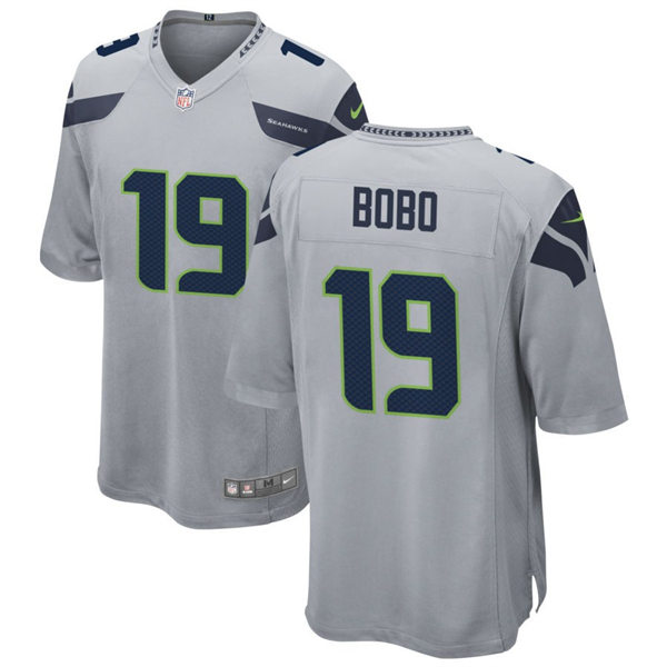 Men's Seattle Seahawks #19 Jake Bobo Nike Gray Alternate Vapor Limited Jersey