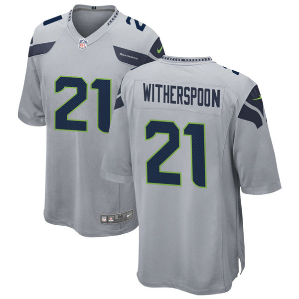 Men's Seattle Seahawks #21 Devon Witherspoon Nike Gray Alternate Vapor Limited Jersey