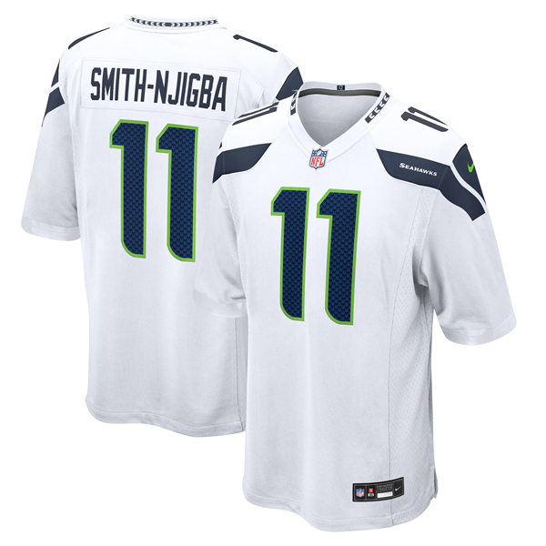 Men's Seattle Seahawks #11 Jaxon Smith-Njigba Nike White Vapor Limited Jersey