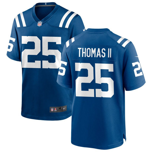 Mens Indianapolis Colts #25 Rodney Thomas II Nike Royal Vapor Limited Player Jersey