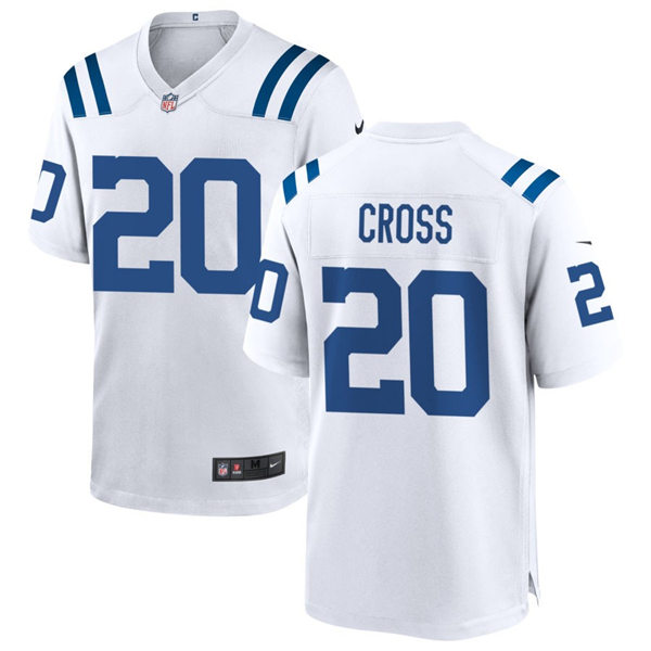 Mens Indianapolis Colts #20 Nick Cross Nike White Vapor Limited Jersey
