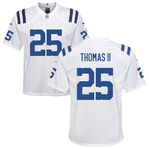 Youth Indianapolis Colts #25 Rodney Thomas II Nike White Limited Jersey