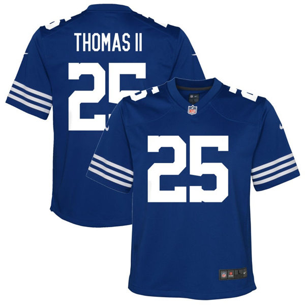 Youth Indianapolis Colts #25 Rodney Thomas II Nike Royal Alternate Retro Limited Jersey
