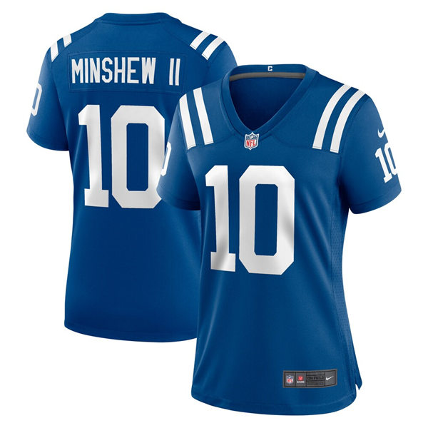 Womens Indianapolis Colts #10 Gardner Minshew II Nike Royal Limited Jersey