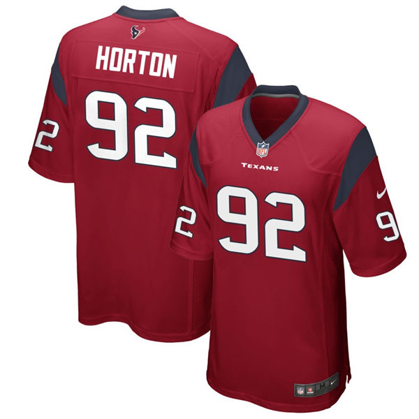 Men's Houston Texans #92 Dylan Horton Nike Red Alternate Vapor Limited Player Jersey