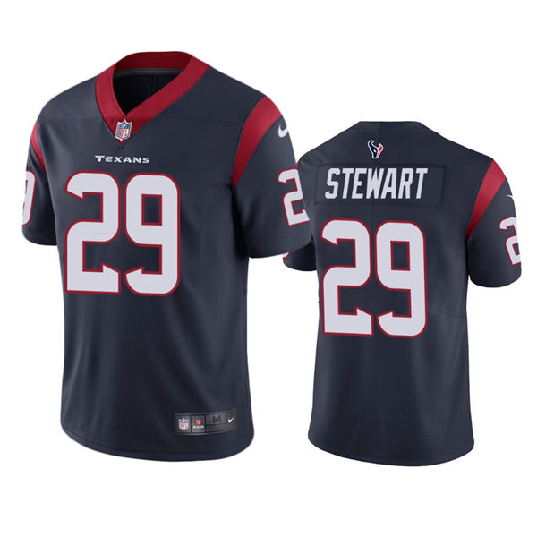 Men's Houston Texans #29 M.J. Stewart Nike Navy Vapor Limited Player Jersey