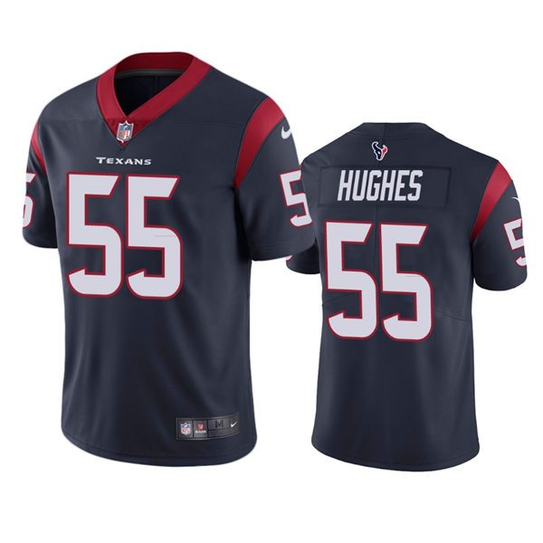 Men's Houston Texans #55 Jerry Hughes Nike Navy Vapor Limited Player Jersey