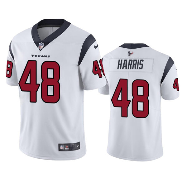 Men's Houston Texans #48 Christian Harris Nike White Vapor Limited Player Jersey