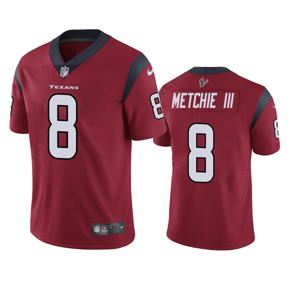 Men's Houston Texans #8 John Metchie III Nike Red Alternate Vapor Limited Player Jersey