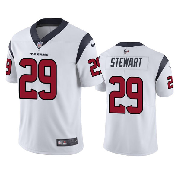 Men's Houston Texans #29 M.J. Stewart Nike White Vapor Limited Player Jersey
