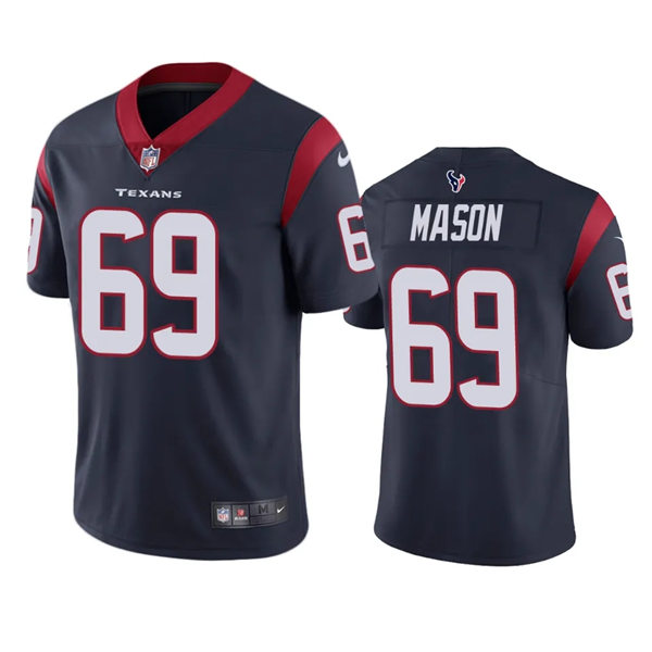 Men's Houston Texans #69 Shaq Mason Nike Navy Vapor Limited Player Jersey