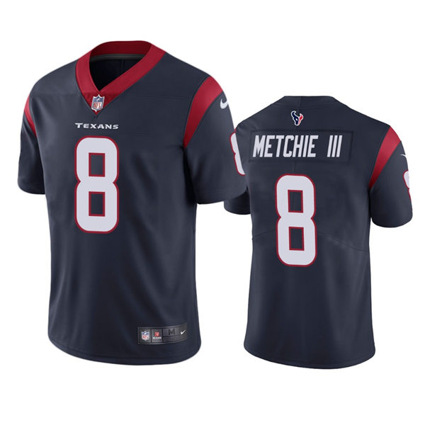 Men's Houston Texans #8 John Metchie III Nike Navy Vapor Limited Player Jersey