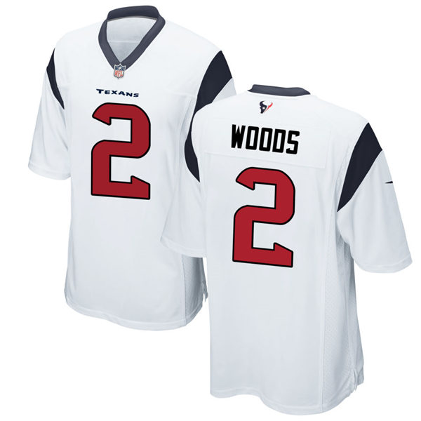 Men's Houston Texans #2 Robert Woods Nike White Vapor Limited Player Jersey