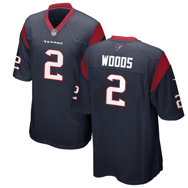 Men's Houston Texans #2 Robert Woods Nike Navy Vapor Limited Player Jersey