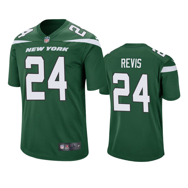 Youth New York Jets Retired Player #24 Darrelle Revis Nike Gotham Green Limited Jersey