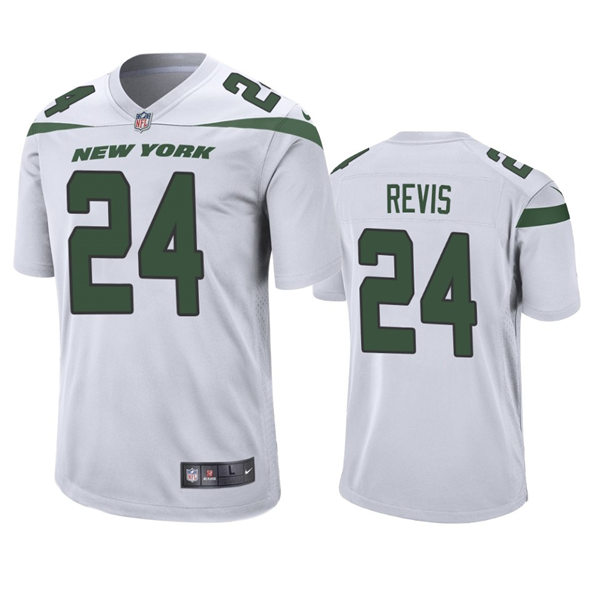 Youth New York Jets Retired Player #24 Darrelle Revis Nike White Limited Jersey