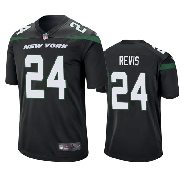Youth New York Jets Retired Player #24 Darrelle Revis Nike Black Alternate Limited Jersey