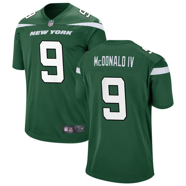 Men's New York Jets #9 Will McDonald IV Nike Gotham Green Vapor Limited Jersey